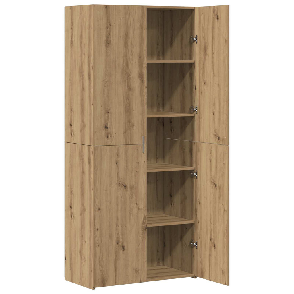 Highboard 2 pcs Artisan-Eiche 80 x 42 x 185 cm