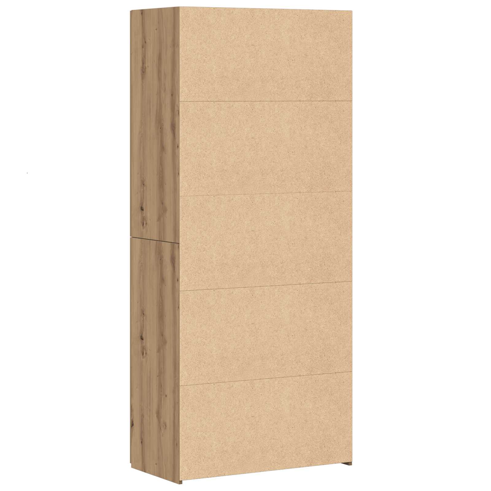 Highboard 2 pcs Artisan-Eiche 80 x 42 x 185 cm