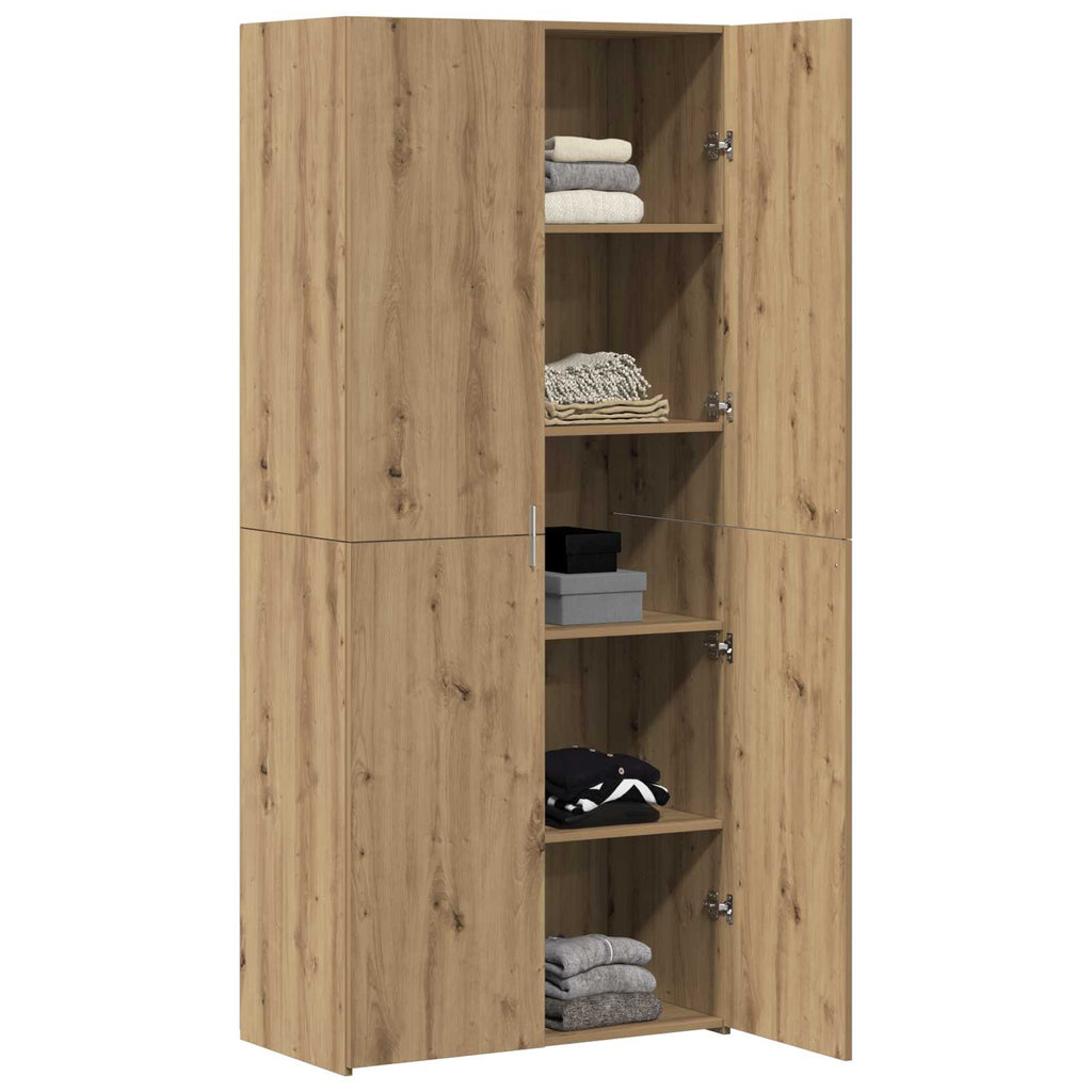 Highboard 2 pcs Artisan-Eiche 80 x 42 x 185 cm