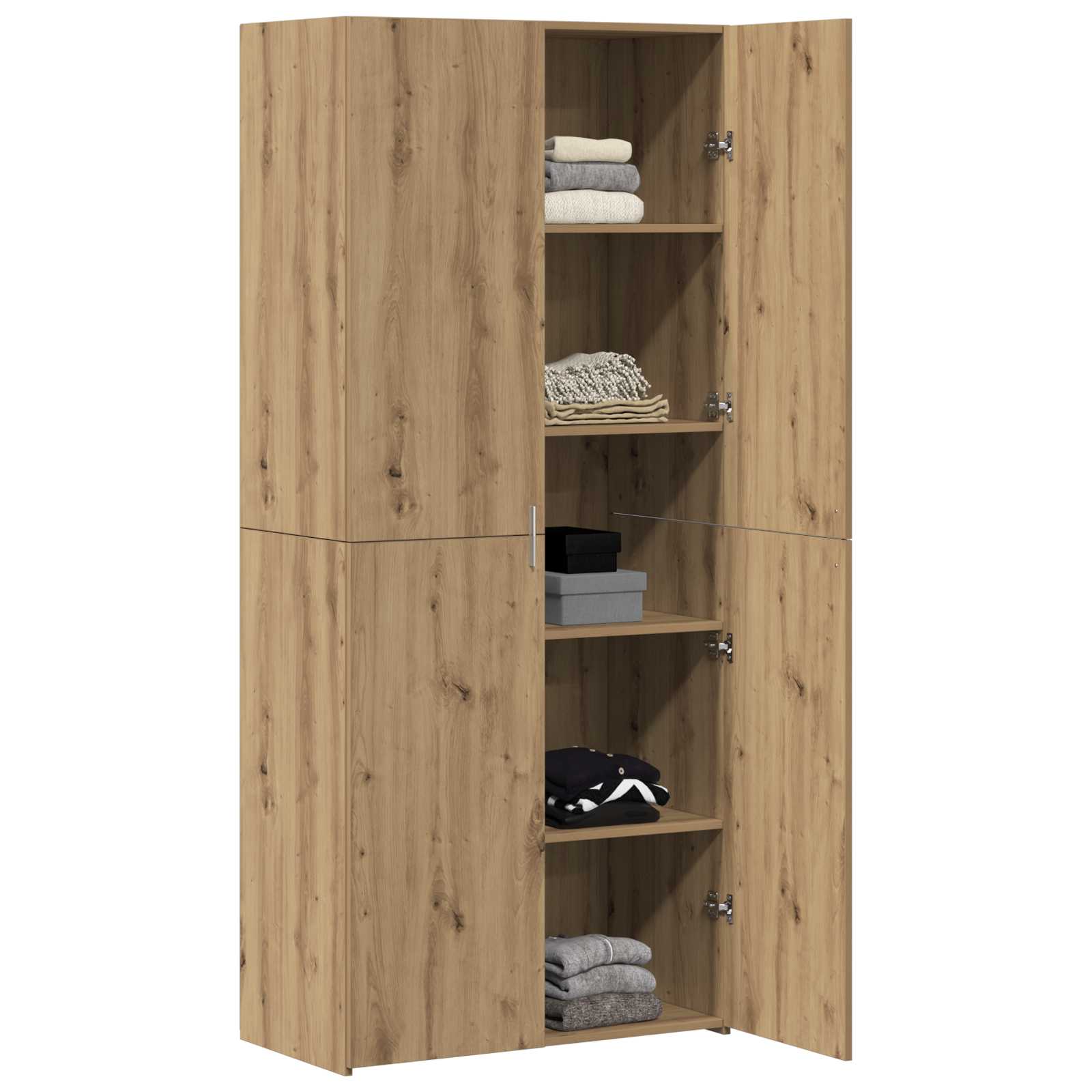Highboard 2 pcs Artisan-Eiche 80 x 42 x 185 cm