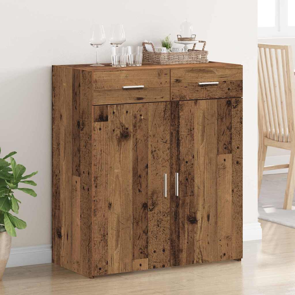 Badschrank Altholz 80 x 42,5 x 93,5 cm Holzwerkstoff