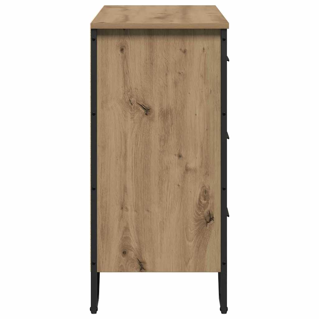 Kommode mit Schubladen 2 pcs Artisan-Eiche 91 x 35,5 x 74,5 cm