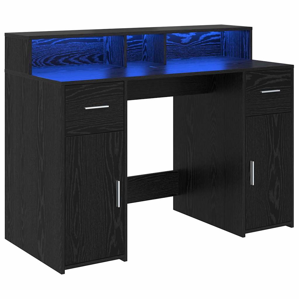 Schreibtisch Schwarze Eiche 120 x 55 x 91 cm Holzwerkstoff