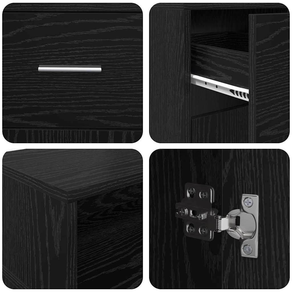 Schreibtisch Schwarze Eiche 140 x 55 x 91 cm Holzwerkstoff