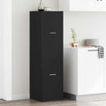 Apothekerschrank Schwarz Eichen-Optik 40 x 41 x 144.5 cm