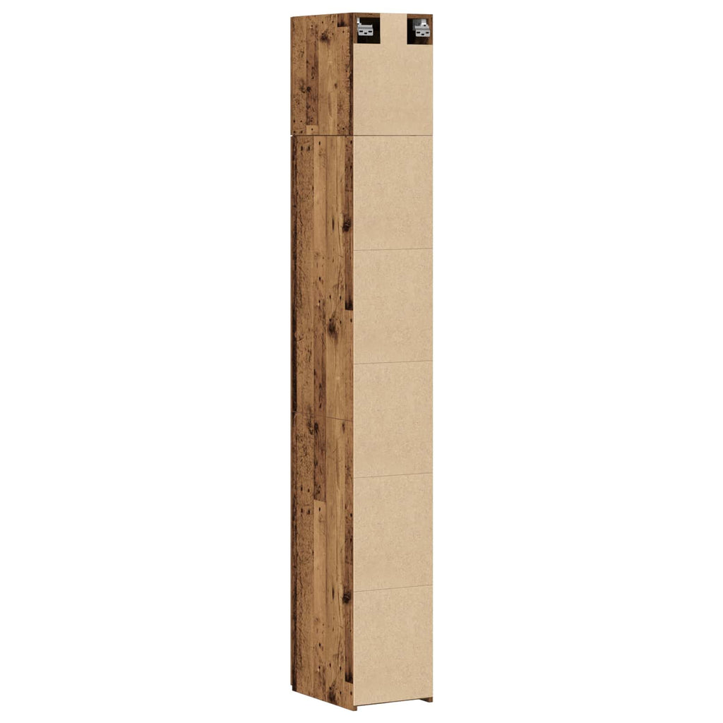 Aufbewahrungsschrank 2 pcs Altholz 30 x 42,5 x 225 cm