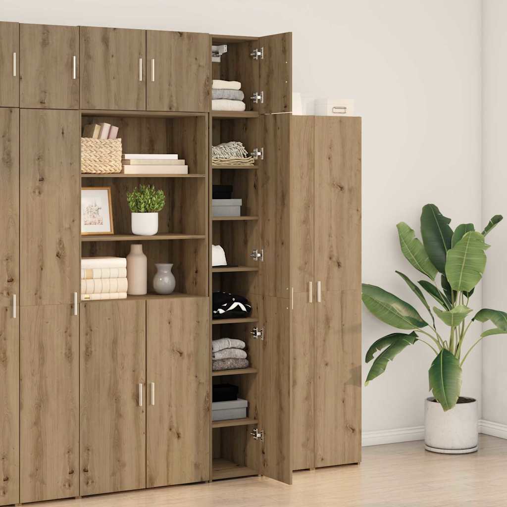 Aufbewahrungsschrank 2 pcs Artisan-Eiche 30 x 42,5 x 225 cm