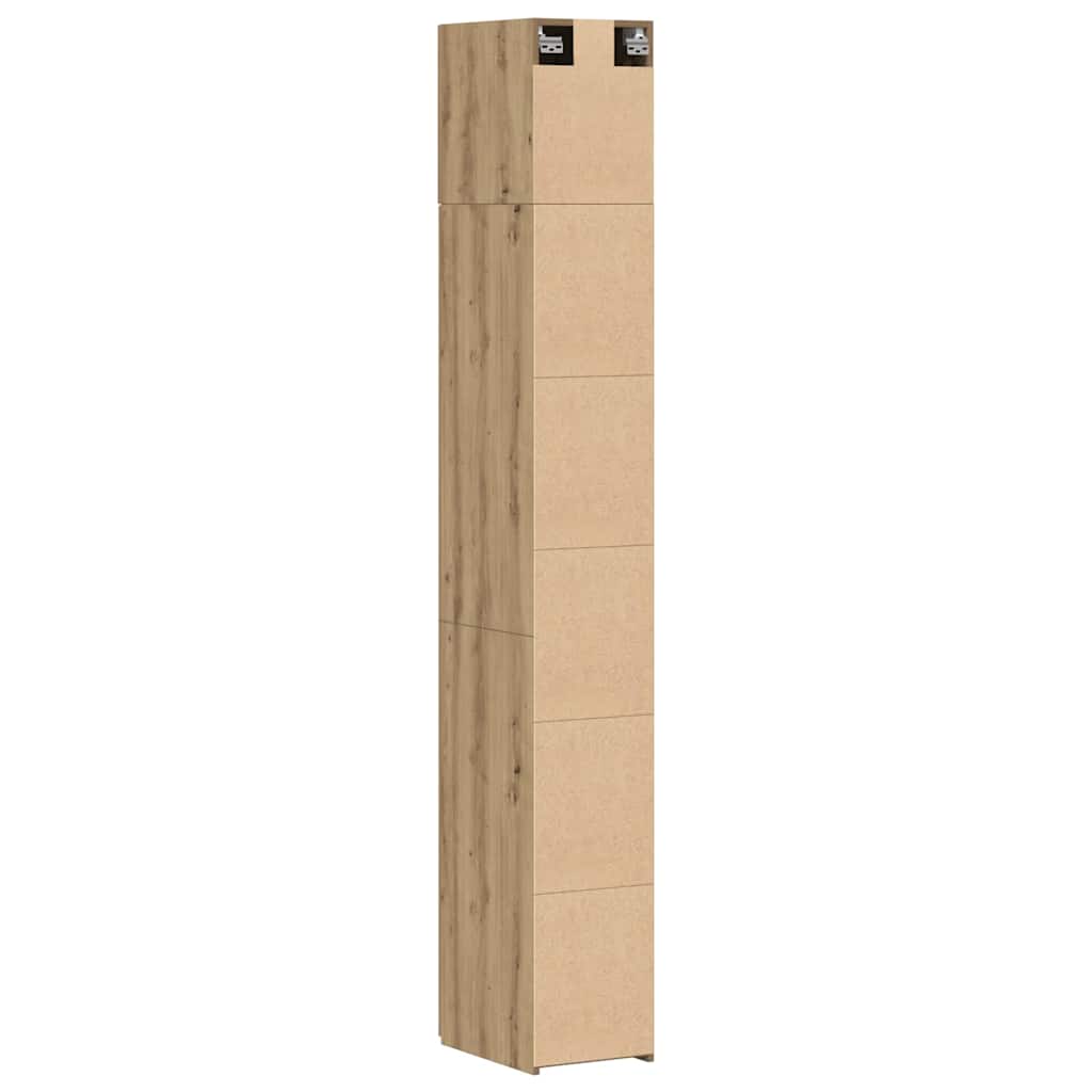 Aufbewahrungsschrank 2 pcs Artisan-Eiche 30 x 42,5 x 225 cm