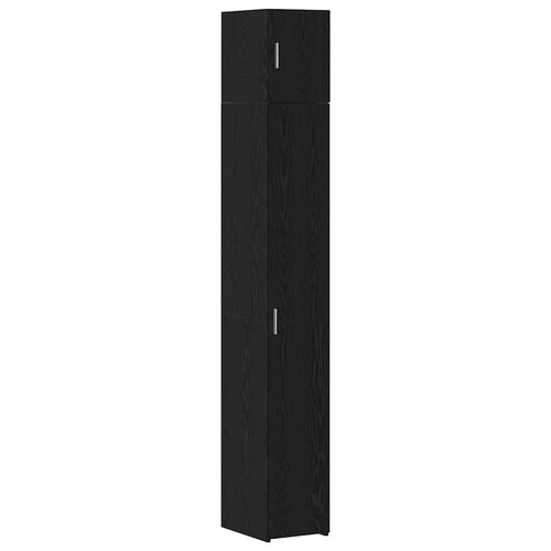 Aufbewahrungsschrank 2 pcs Schwarze Eiche 30 x 42,5 x 225 cm