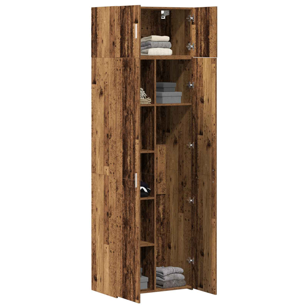 Aufbewahrungsschrank 3 pcs Altholz