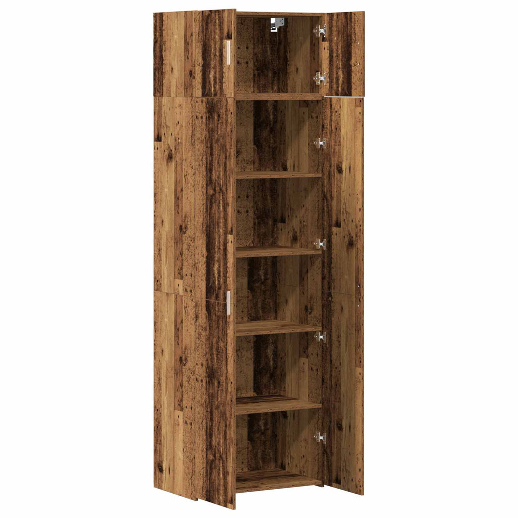 Aufbewahrungsschrank 3 pcs Altholz