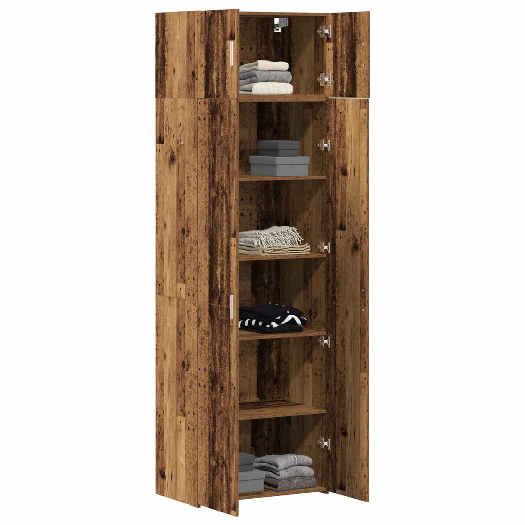 Aufbewahrungsschrank 3 pcs Altholz