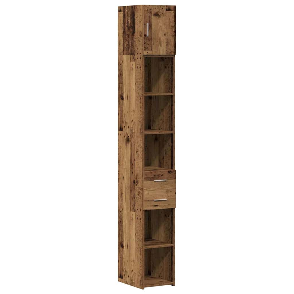 Aufbewahrungsschrank 2 pcs Altholz 30 x 42,5 x 225 cm