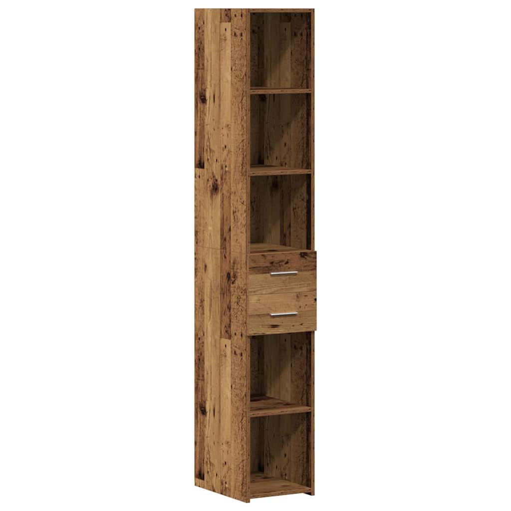 Aufbewahrungsschrank 2 pcs Altholz 30 x 42,5 x 225 cm