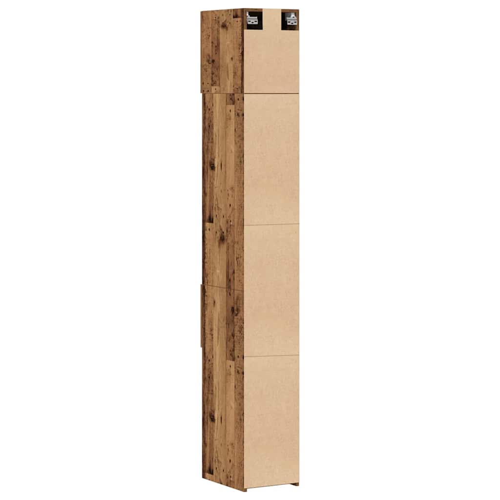 Aufbewahrungsschrank 2 pcs Altholz 30 x 42,5 x 225 cm