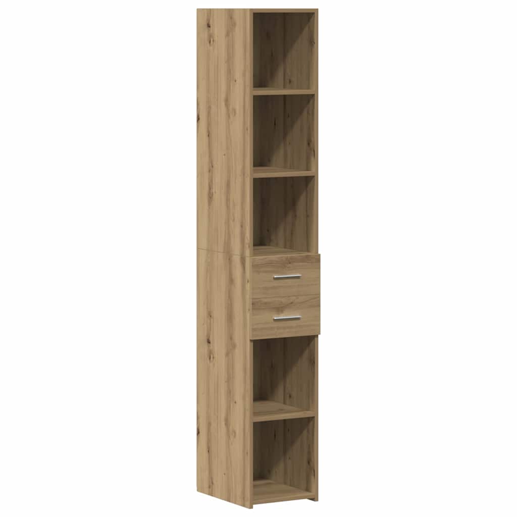 Aufbewahrungsschrank 2 pcs Artisan-Eiche 30 x 42,5 x 225 cm