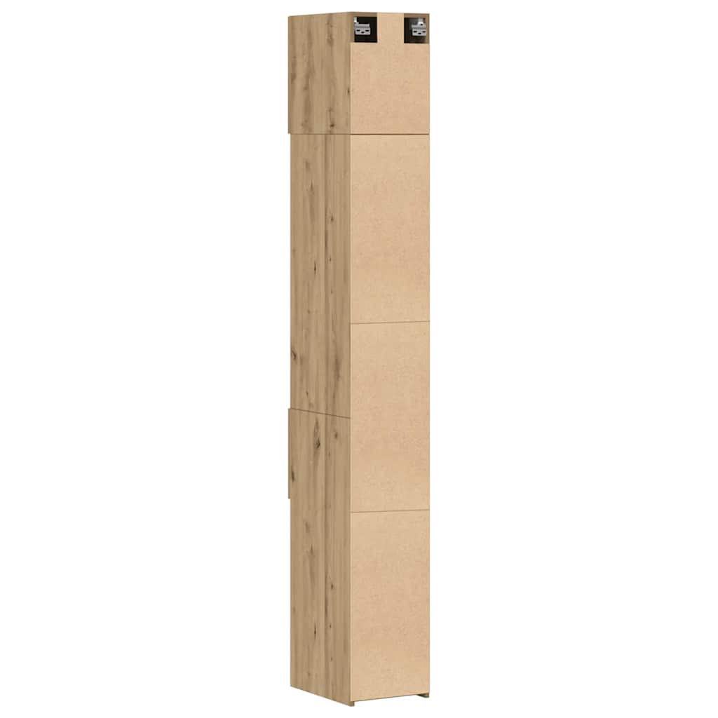 Aufbewahrungsschrank 2 pcs Artisan-Eiche 30 x 42,5 x 225 cm