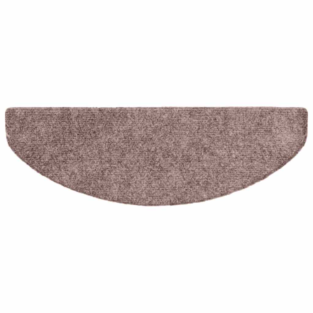 Stufenmatten Selbstklebend 20 Stk. 65x21x4 cm Hellbraun Halbrund Groß