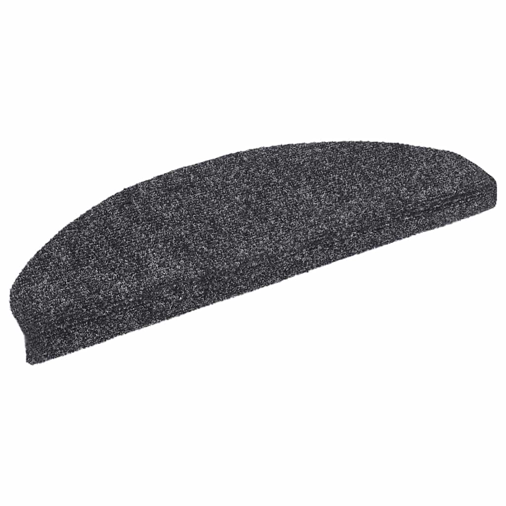 Stufenmatten Selbstklebend 20 Stk. 65x21x4 cm Dunkelgrau Halbrund Groß