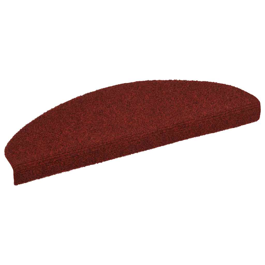 Stufenmatten Selbstklebend 20 Stk. 65x21x4 cm Bordeauxrot Halbrund Groß