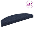 Stufenmatten Selbstklebend 20 Stk. 65x21x4 cm Blau Halbrund Groß