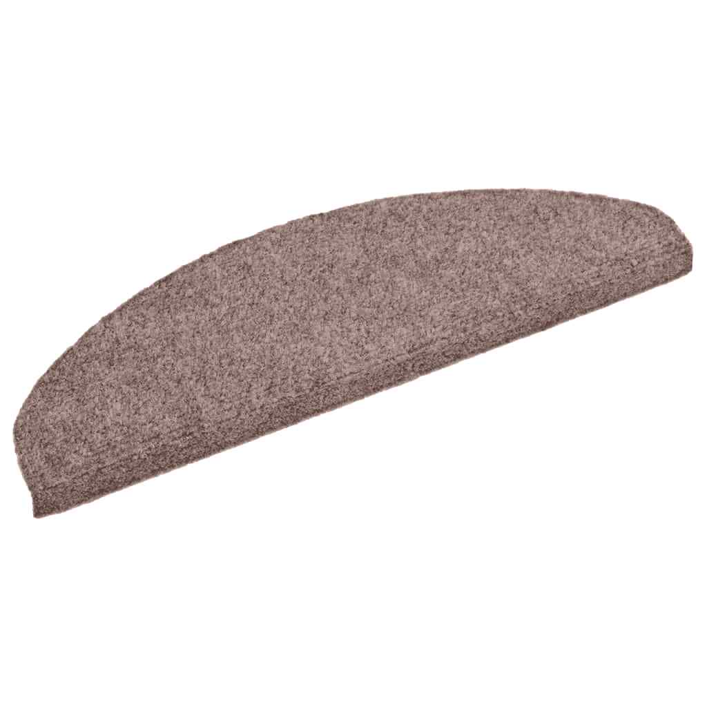 Stufenmatten Selbstklebend 30 Stk. 65x21x4 cm Hellbraun Halbrund Groß
