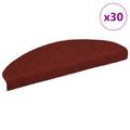 Stufenmatten Selbstklebend 30 Stk. 65x21x4 cm Bordeauxrot Halbrund Groß