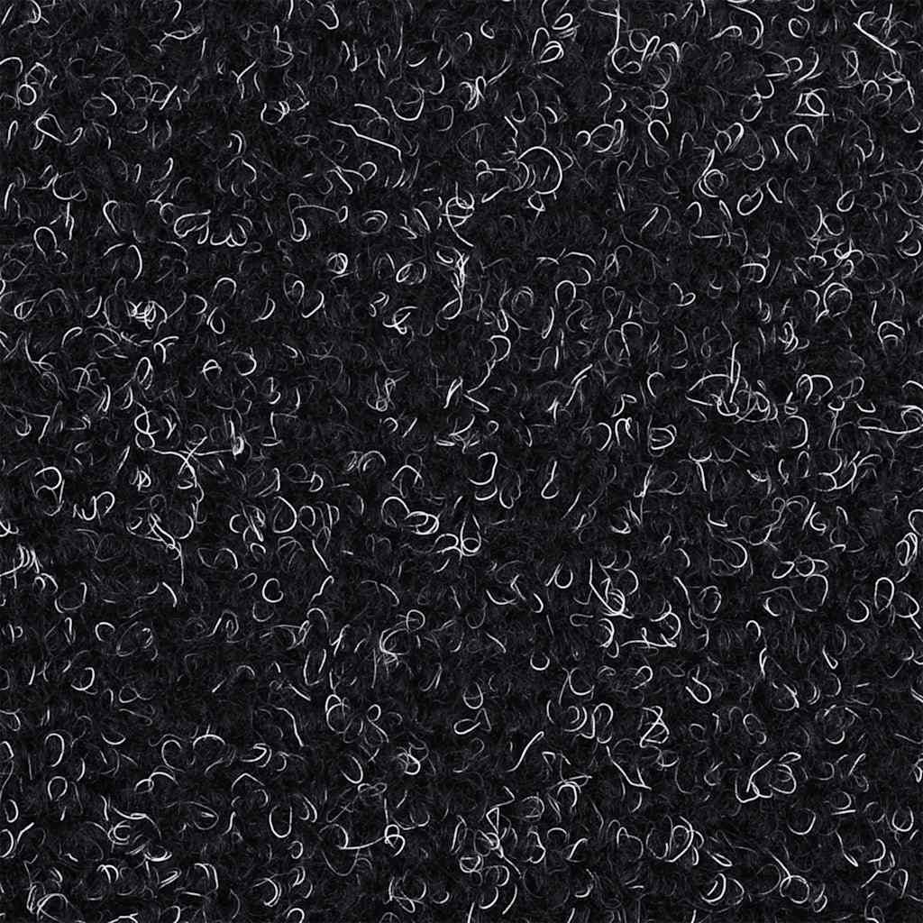 Stufenmatten Selbstklebend 20 Stk. 56x17x3 cm Schwarz Halbrund