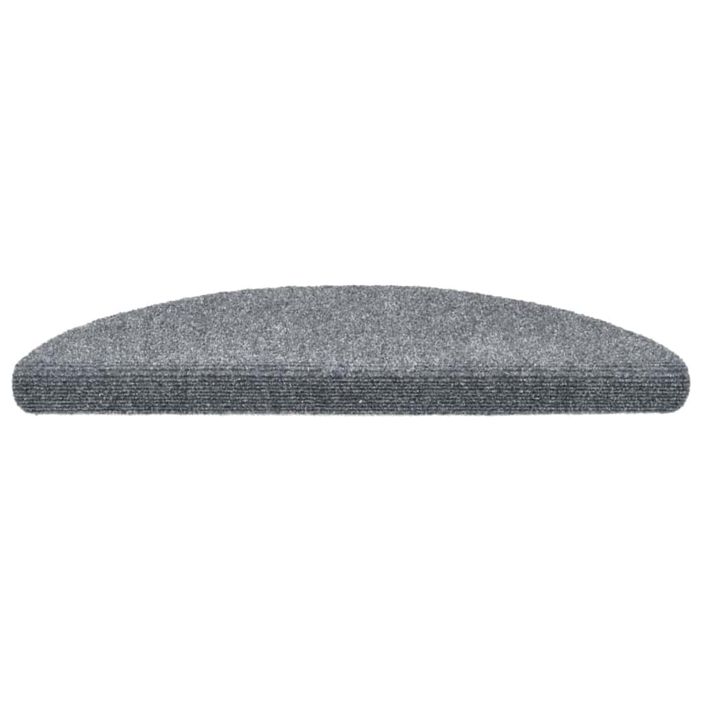 Stufenmatten Selbstklebend 20 Stk. 56x17x3 cm Hellgrau Halbrund