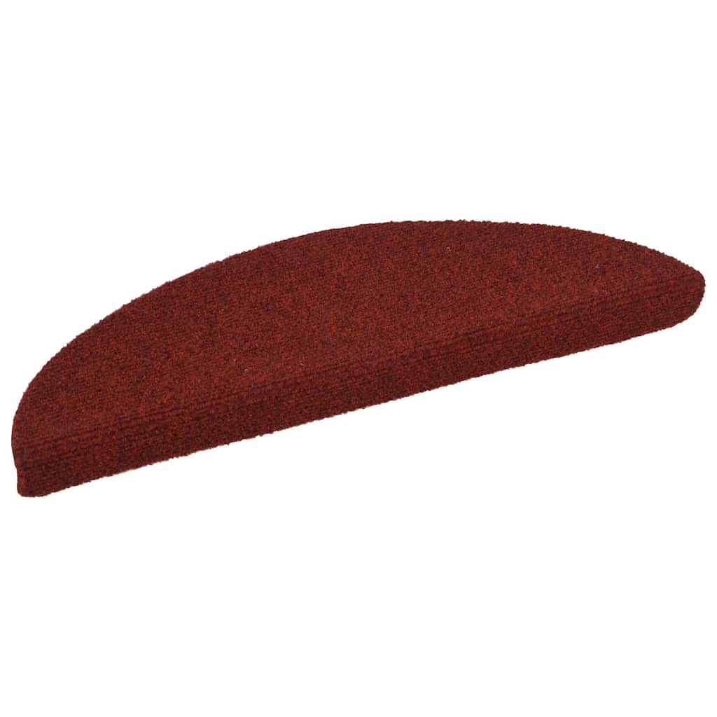 Stufenmatten Selbstklebend 20 Stk. 56x17x3 cm Bordeauxrot Halbrund