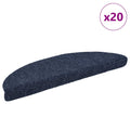 Stufenmatten Selbstklebend 20 Stk. 56x17x3 cm Blau Halbrund