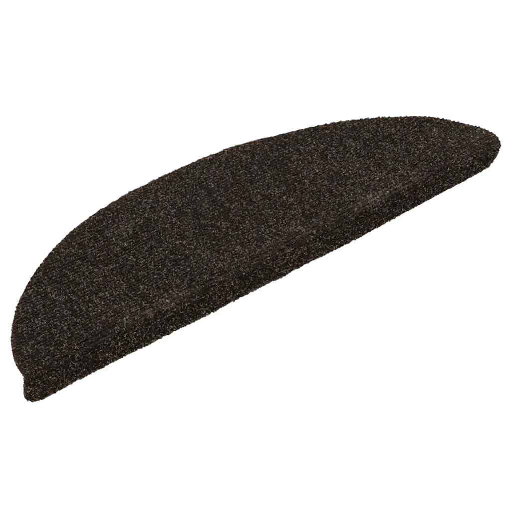 Stufenmatten Selbstklebend 20 Stk. 56x17x3 cm Dunkelbraun Halbrund