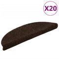 Stufenmatten Selbstklebend 20 Stk. 56x17x3 cm Braun Halbrund