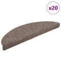 Stufenmatten Selbstklebend 20 Stk. 56x17x3 cm Beige Halbrund