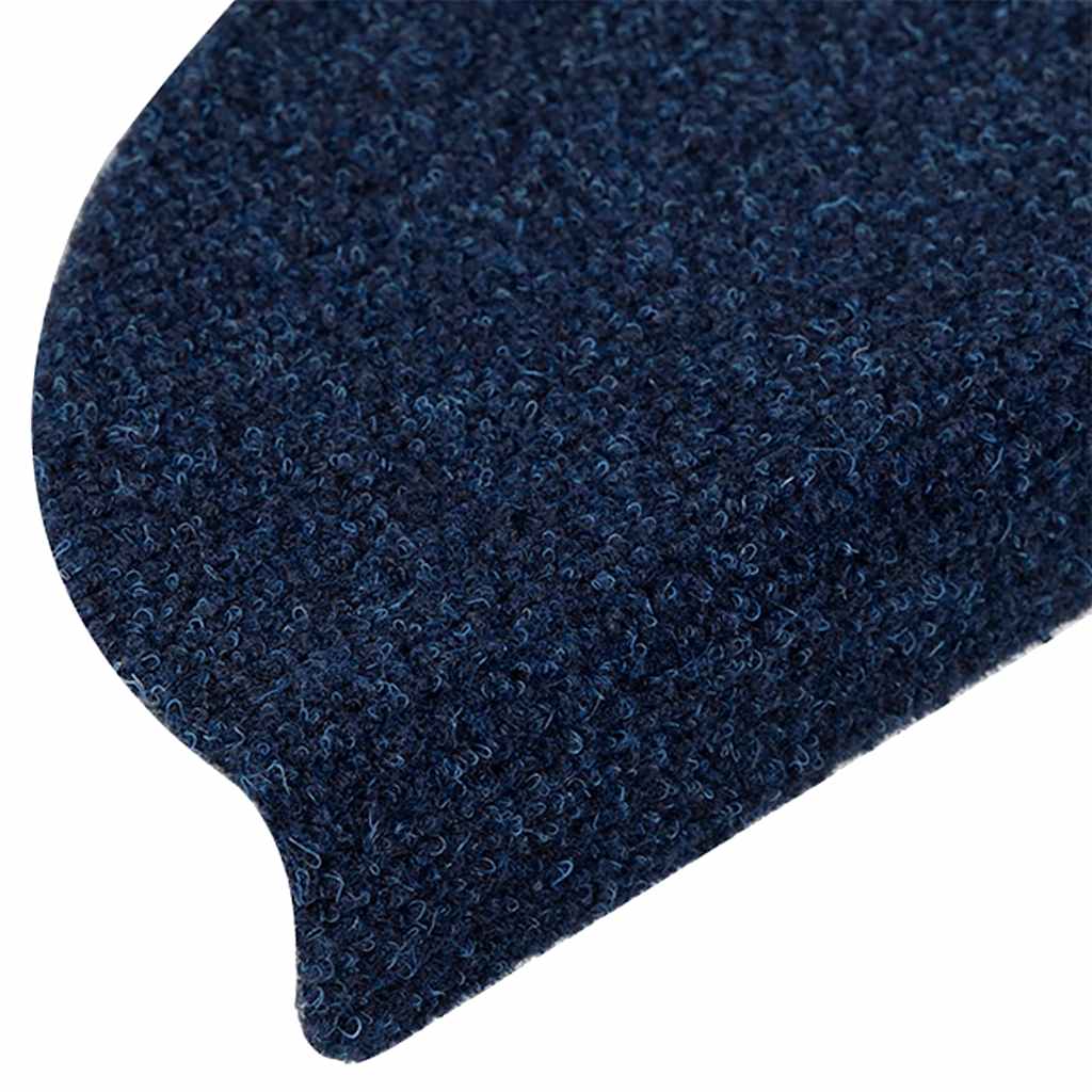 Stufenmatten Selbstklebend 20 Stk. 56x17x3 cm Marineblau Halbrund