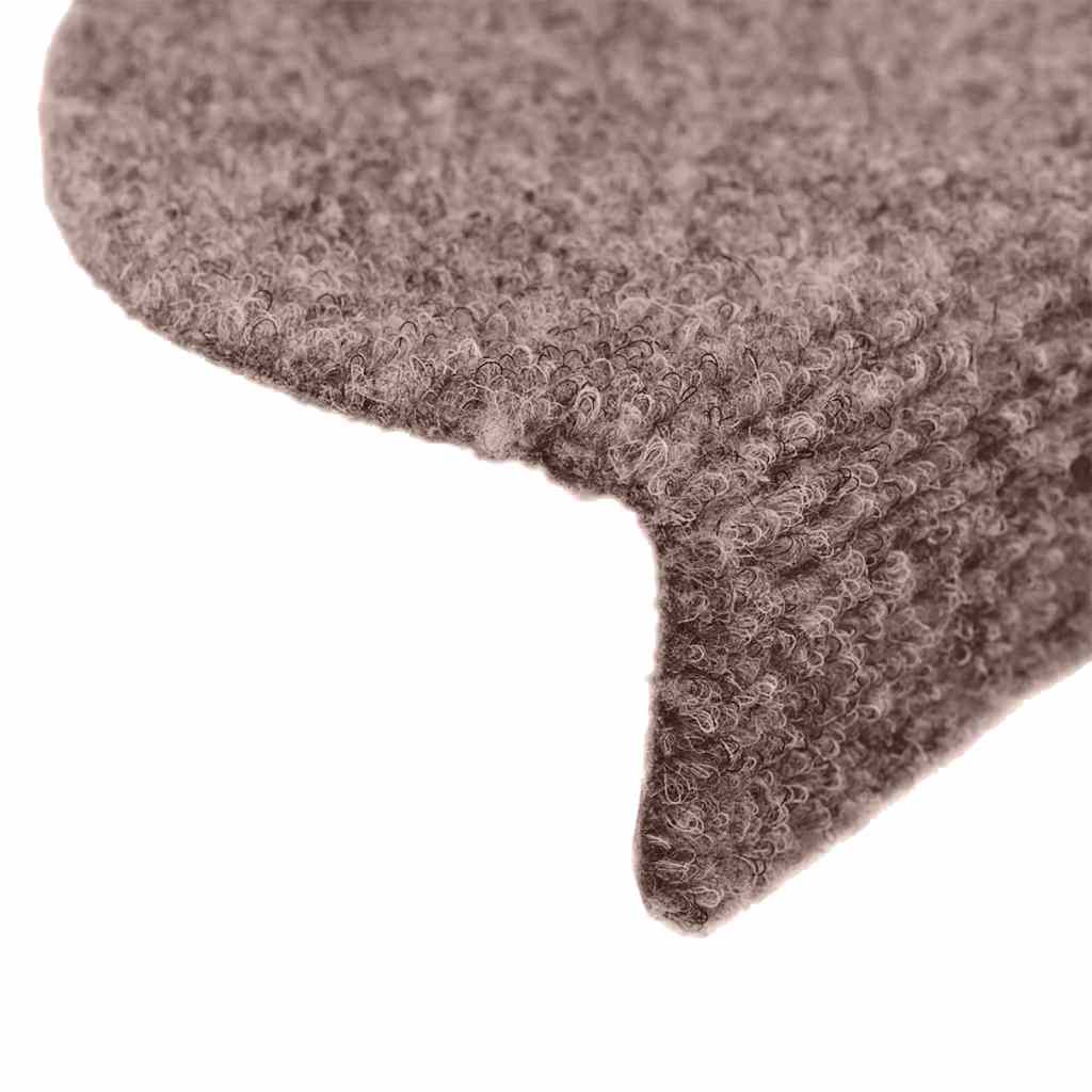 Stufenmatten Selbstklebend 30 Stk. 56x17x3 cm Hellbraun Halbrund