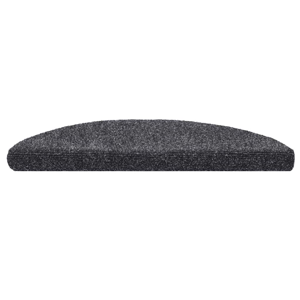 Stufenmatten Selbstklebend 30 Stk. 56x17x3 cm Dunkelgrau Halbrund