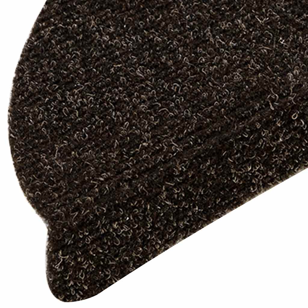 Stufenmatten Selbstklebend 30 Stk. 56x17x3 cm Dunkelbraun Halbrund