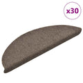 Stufenmatten Selbstklebend 30 Stk. 56x17x3 cm Beige Halbrund
