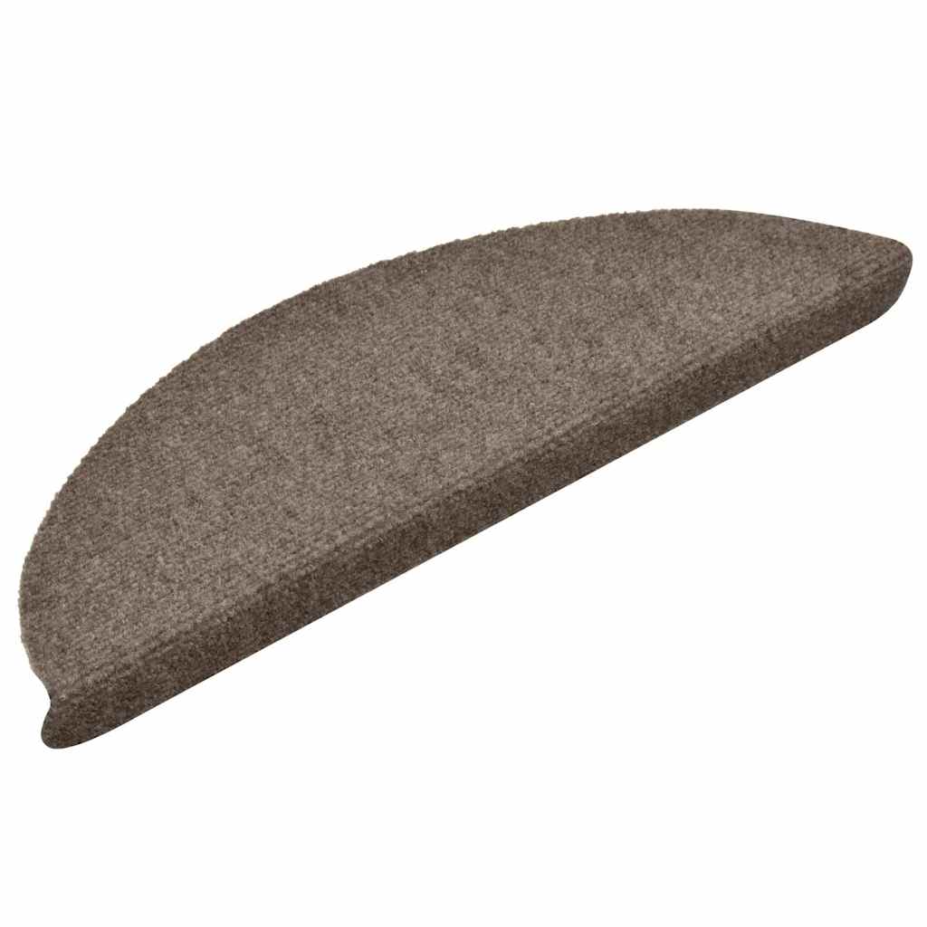 Stufenmatten Selbstklebend 30 Stk. 56x17x3 cm Beige Halbrund