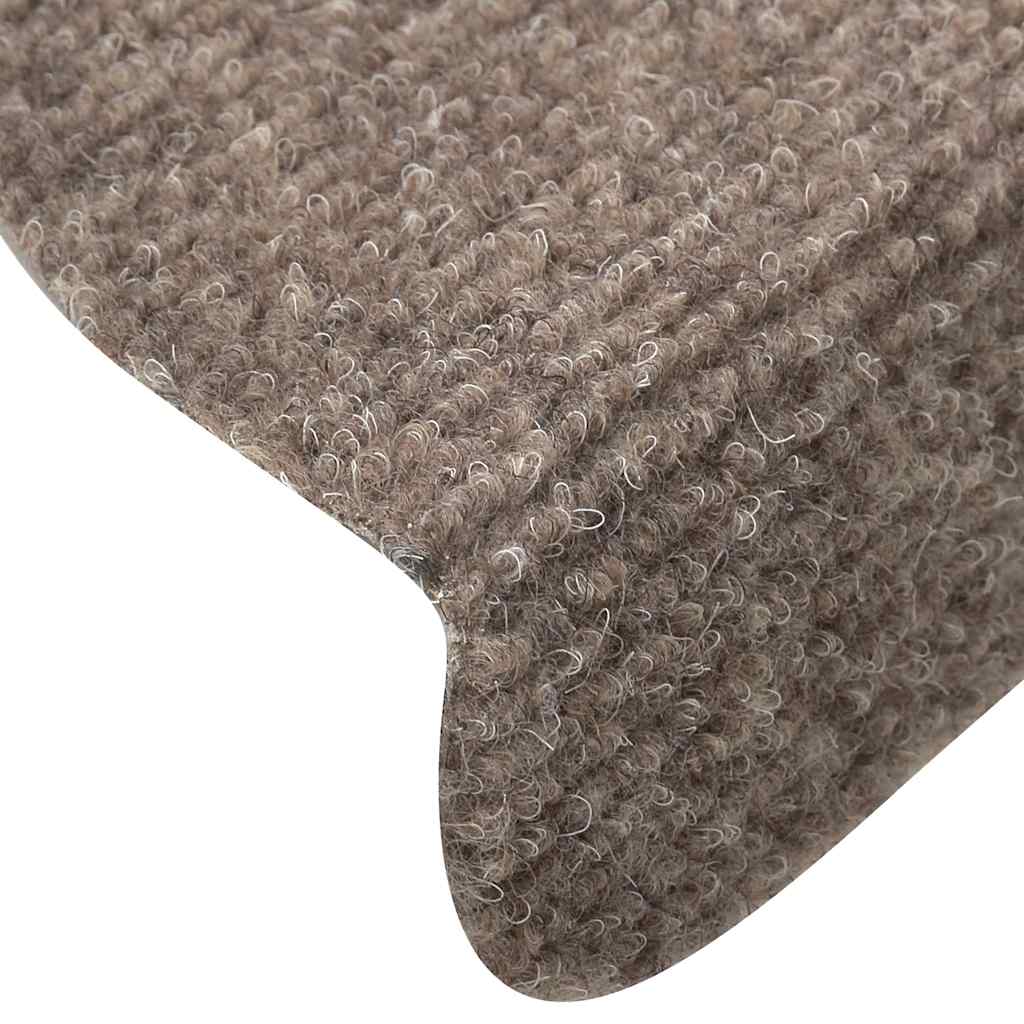 Stufenmatten Selbstklebend 30 Stk. 56x17x3 cm Beige Halbrund