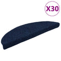Stufenmatten Selbstklebend 30 Stk. 56x17x3 cm Marineblau Halbrund
