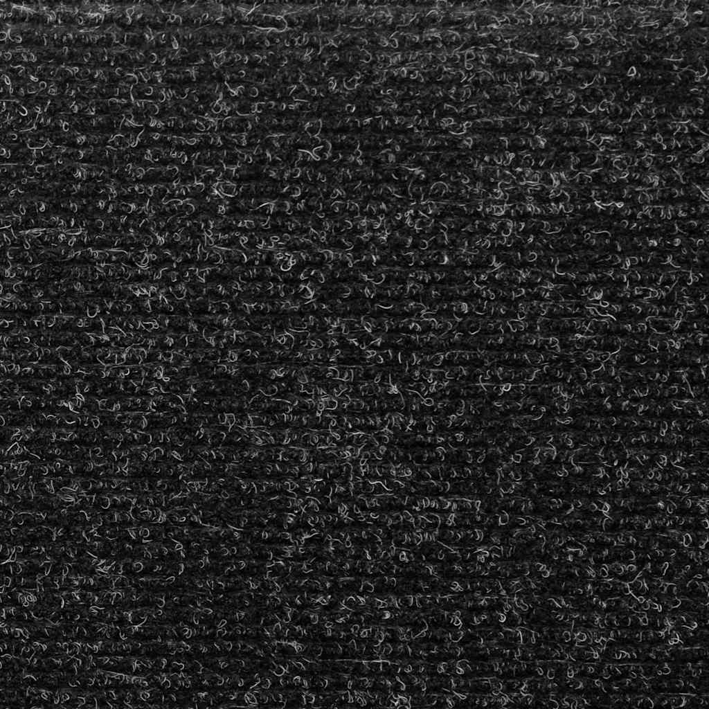 Stufenmatten Selbstklebend 30 Stk. 65x21x4 cm Schwarz Rechteckiger Rand