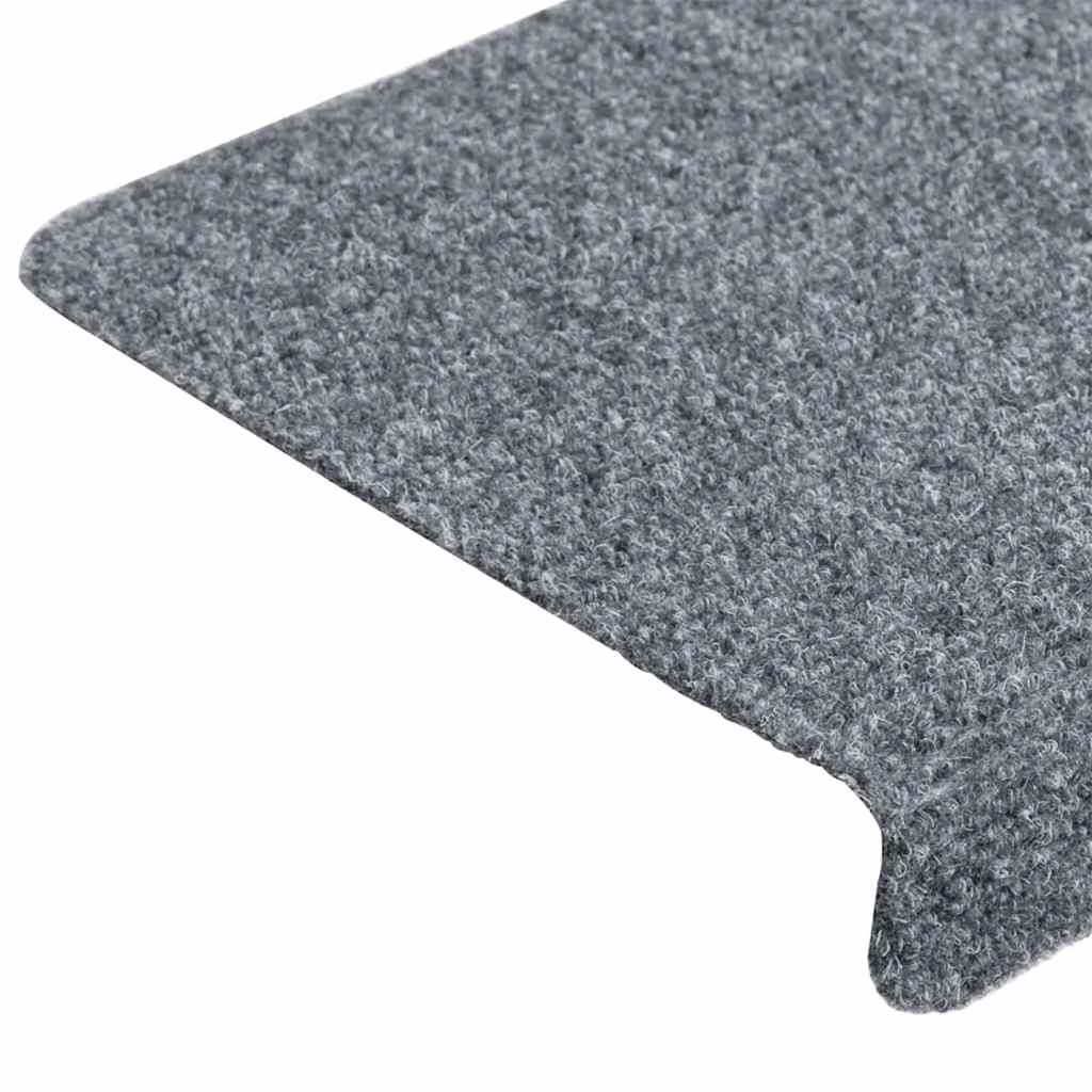 Stufenmatten Selbstklebend 30 Stk. 65x21x4 cm Hellgrau Rechteckiger Rand