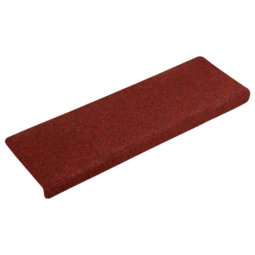 Stufenmatten Selbstklebend 30 Stk. 65x21x4 cm Bordeauxrot Rechteckiger Rand
