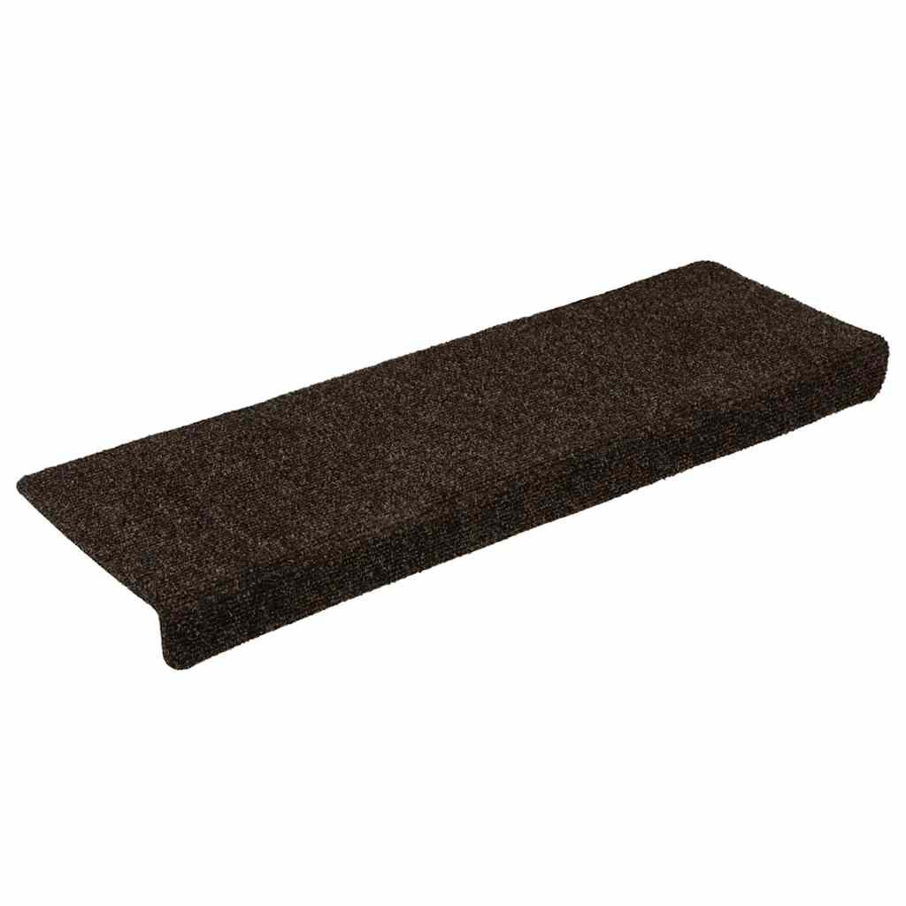 Stufenmatten Selbstklebend 30 Stk. 65x21x4 cm Dunkelbraun Rechteckiger Rand