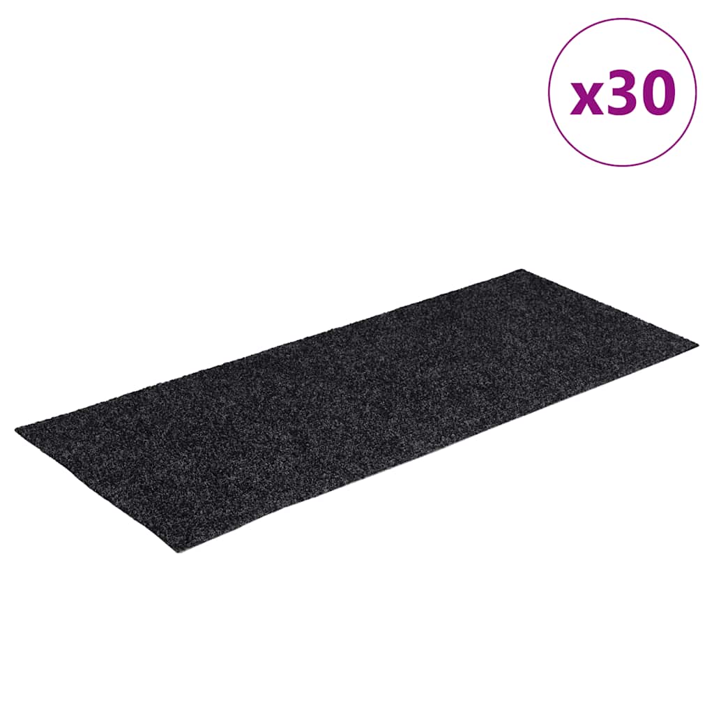 Stufenmatten Selbstklebend 30 Stk. 60x25 cm Dunkelgrau Rechteckig
