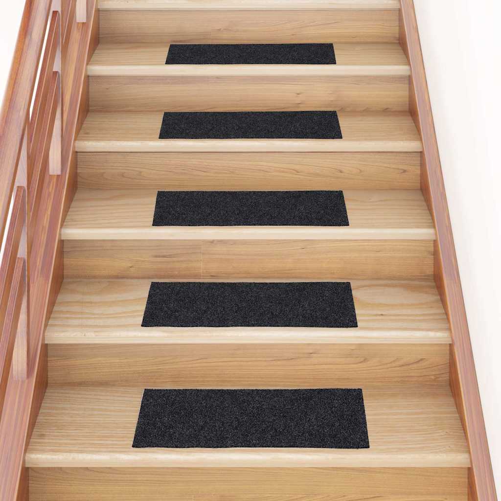 Stufenmatten Selbstklebend 30 Stk. 60x25 cm Dunkelgrau Rechteckig