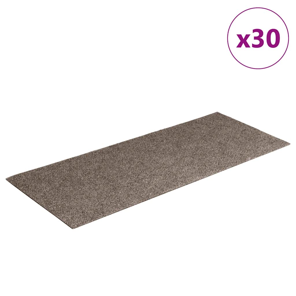 Stufenmatten Selbstklebend 30 Stk. 60x25 cm Beige Rechteckig