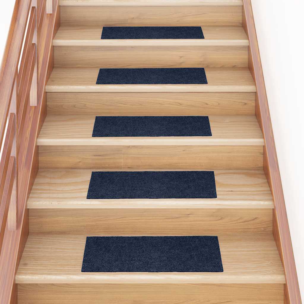 Stufenmatten Selbstklebend 30 Stk. 60x25 cm Marineblau Rechteckig